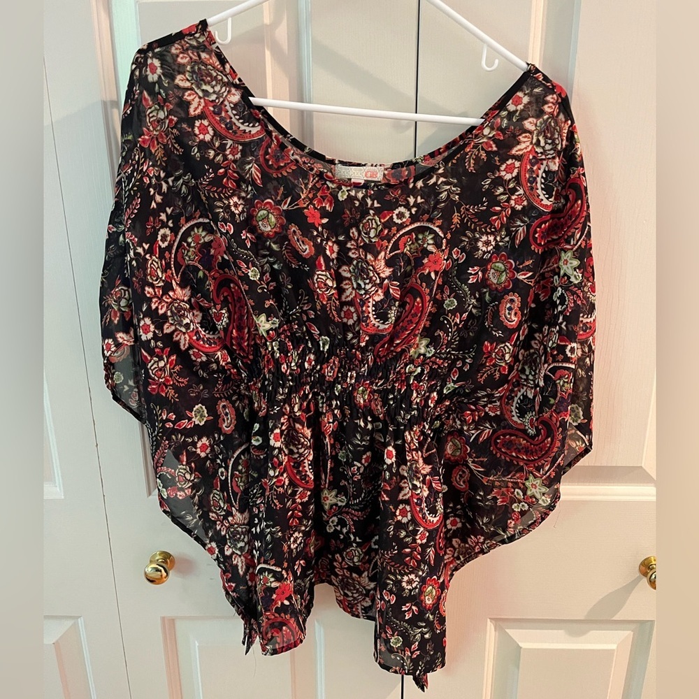 Gianni Bernini Paisley Sheer Top